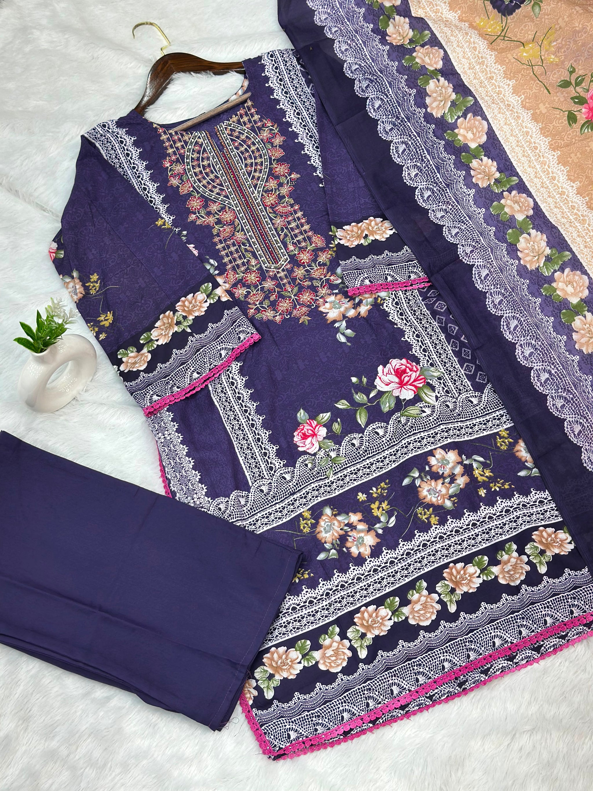 945 Pakistani Embroidered Suit