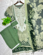 1212 Pakistani Lawn Suit - Green