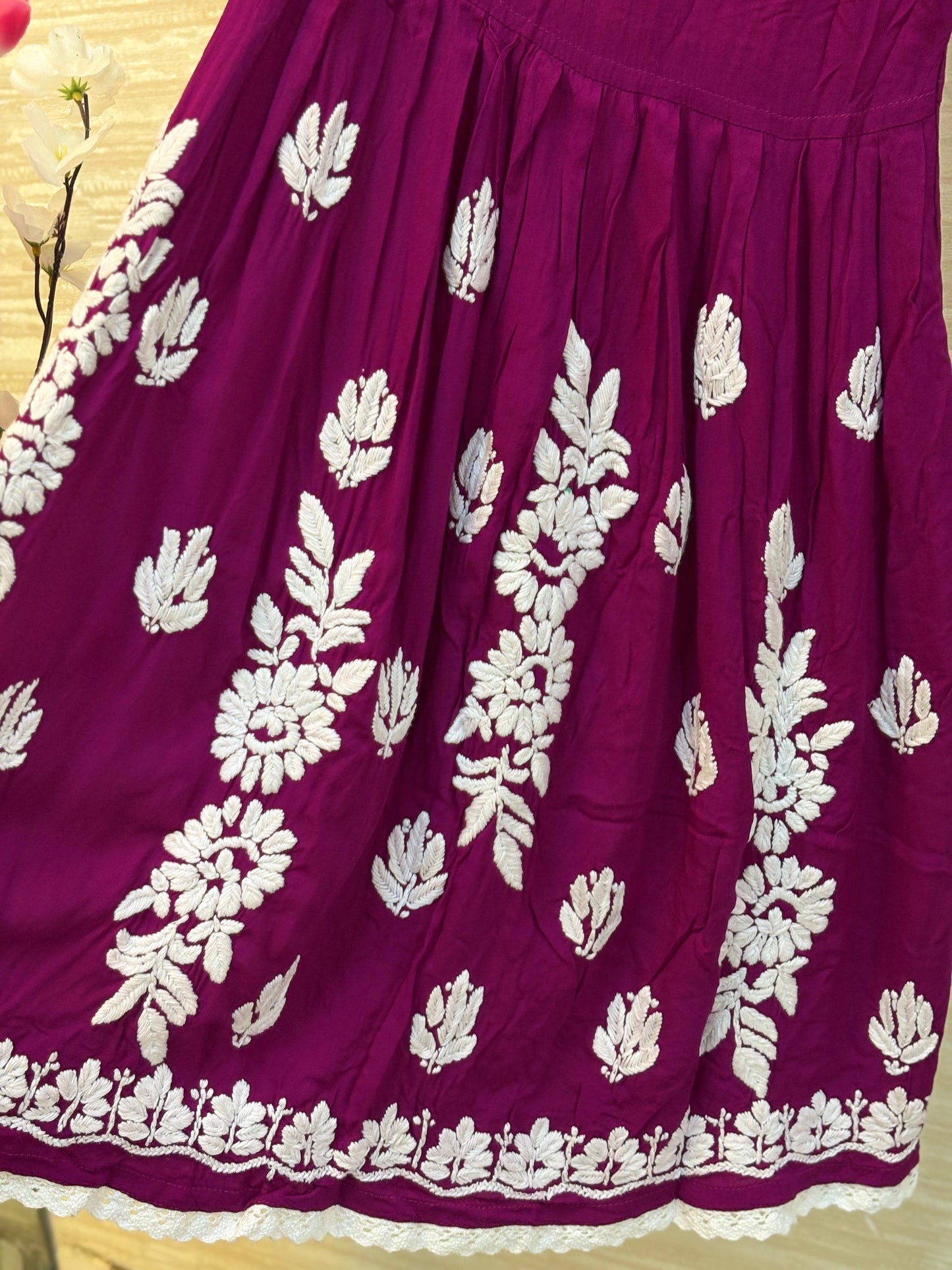 615 Lucknowi Gharara Set | Purple