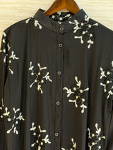1466 Korean Floral CoordSet - Mehendi Green