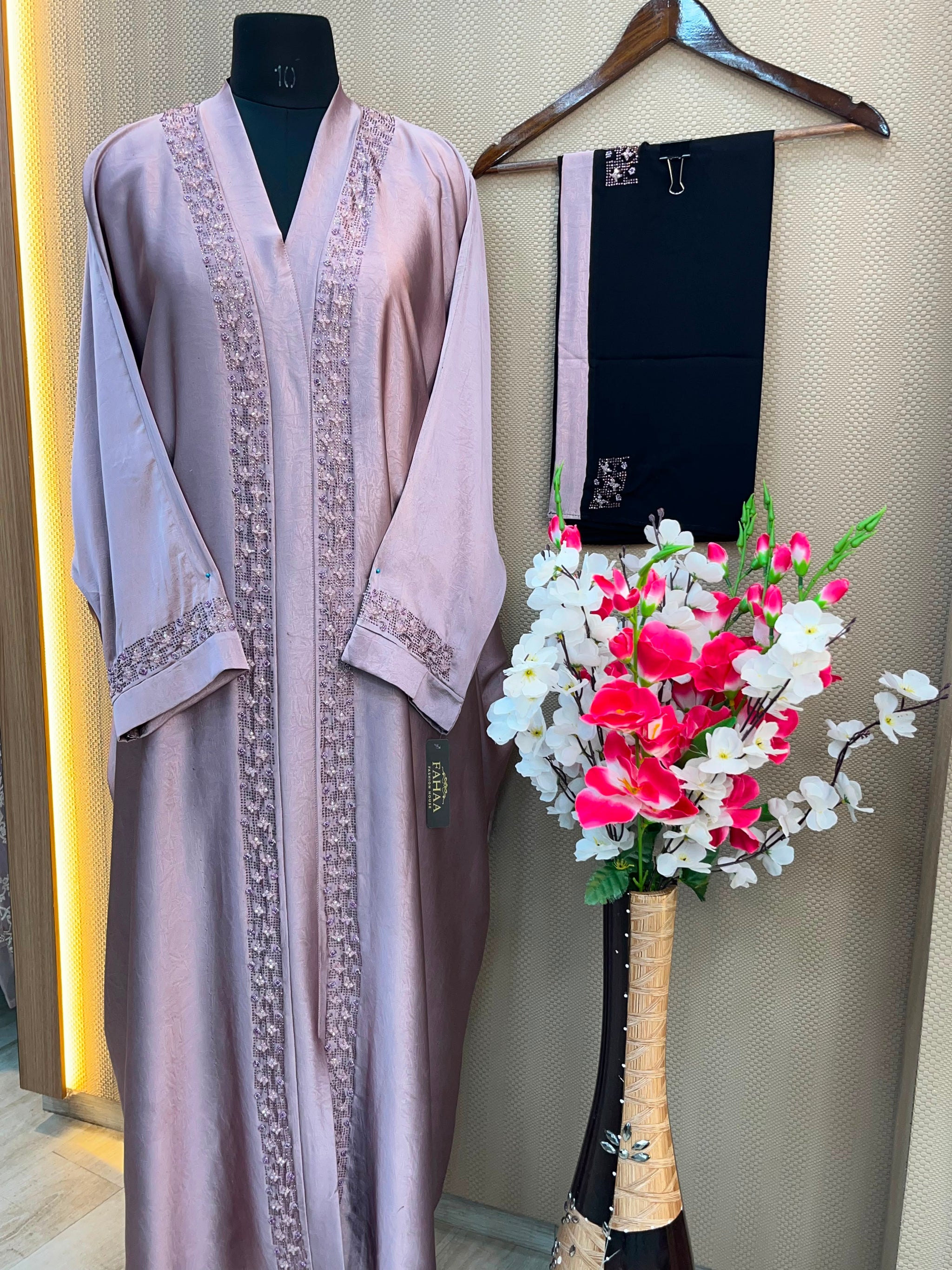 1120 The Premium Abaya - Dusty Lilac