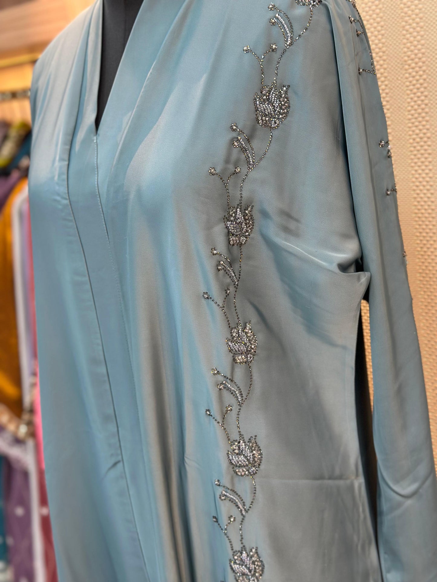 650 The Premium Abaya - Dusty Teal