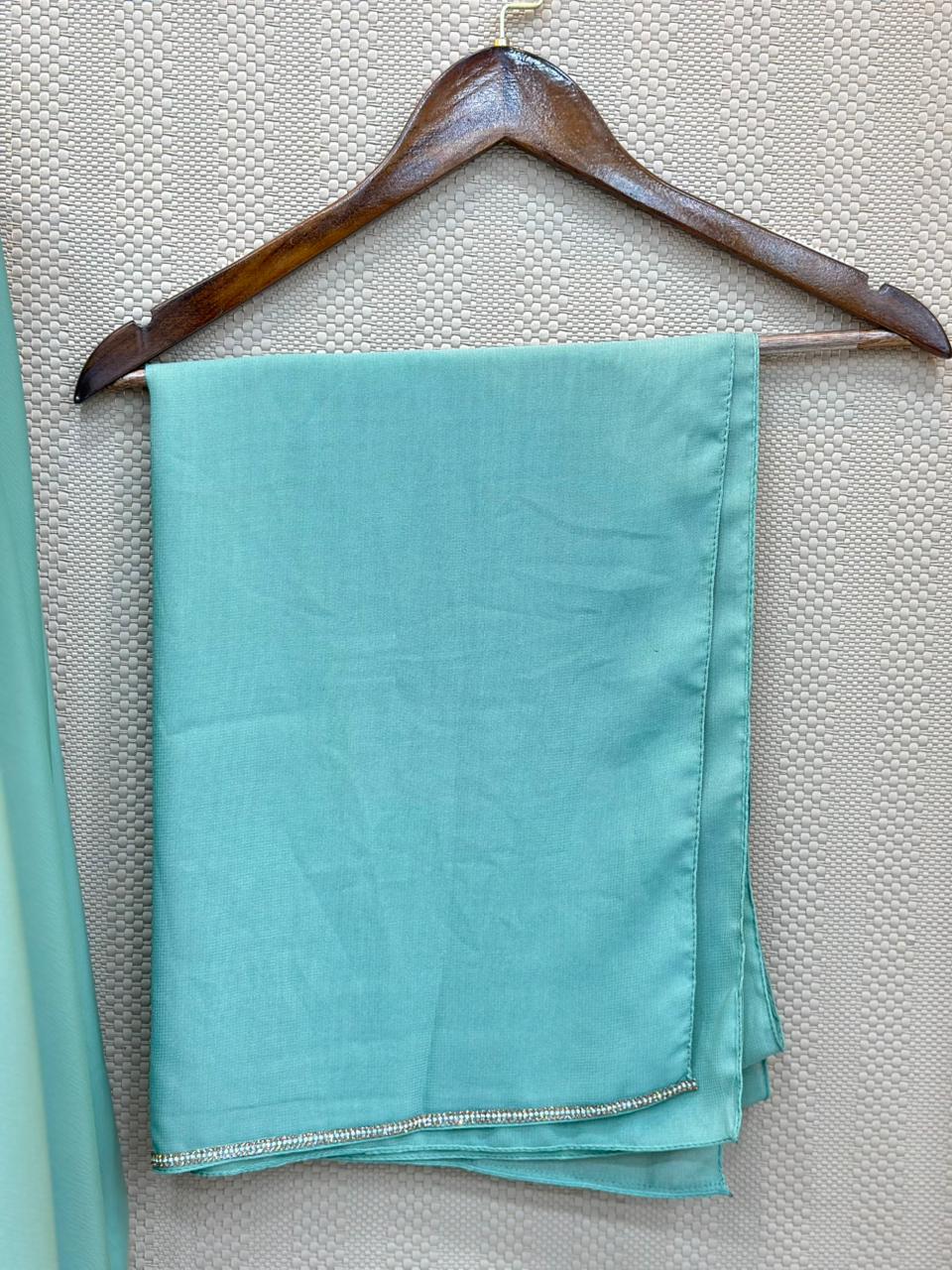 648 The Premium Abaya - Seafoam Green