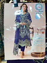 1782 Pakistani Unstitched Party Wear - Wine Purple