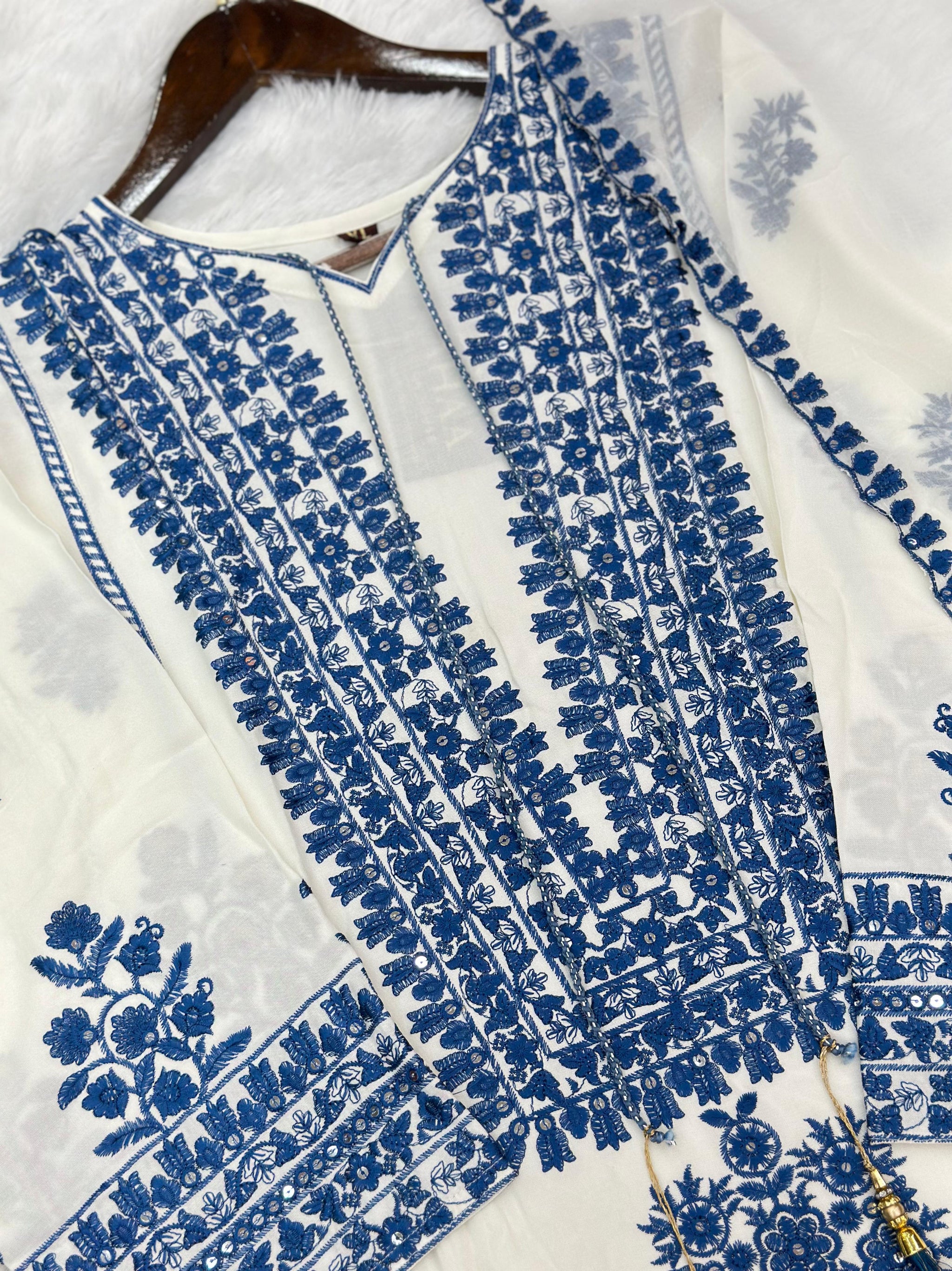 798 Readymade Pakistani Palazzo Coord-Set
