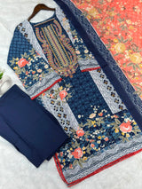 942 Pakistani Embroidered Suit