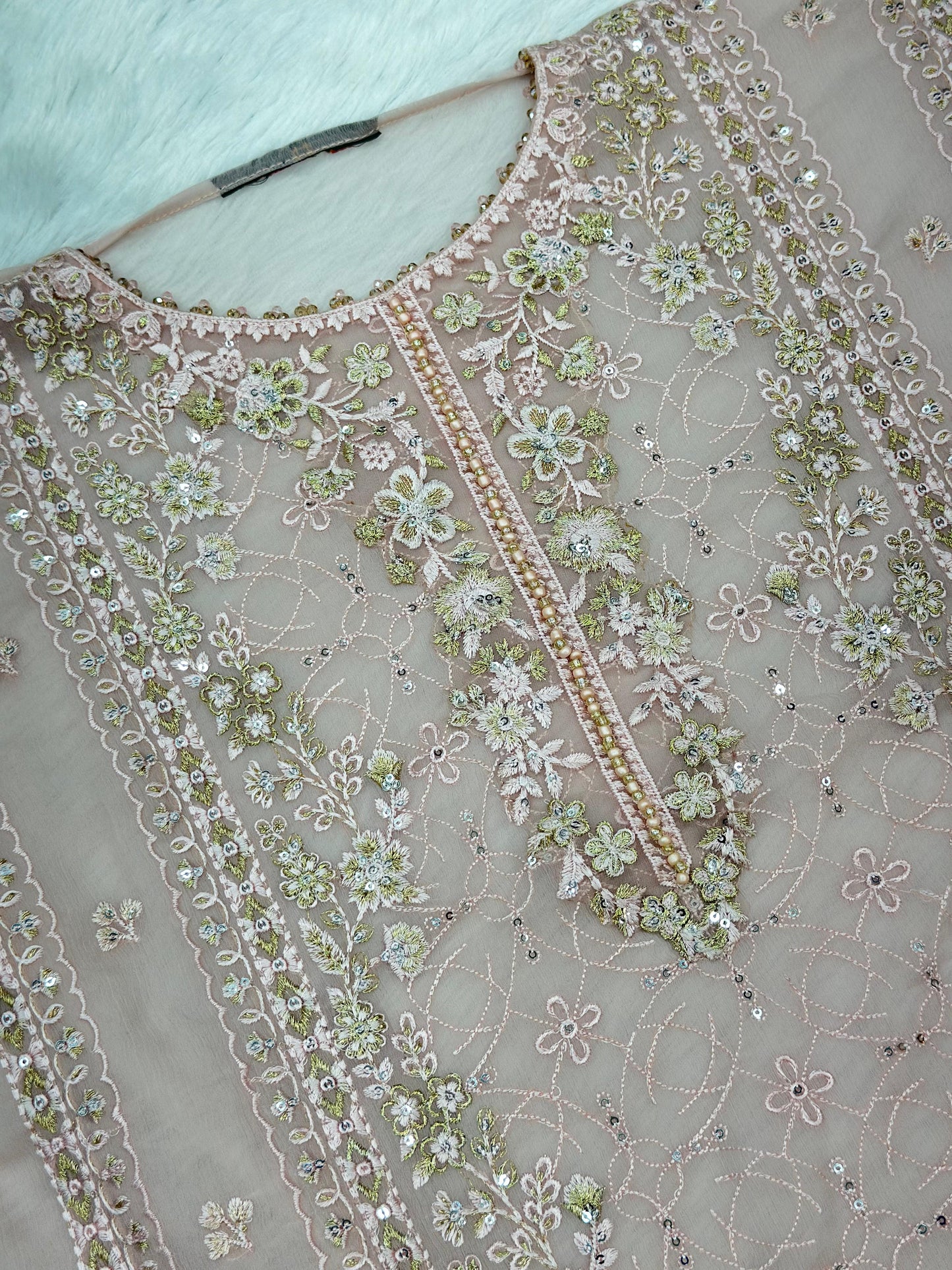 877 Semi-Stitch OG Bin Hameed Luxury 
Embroidered Chiffon
