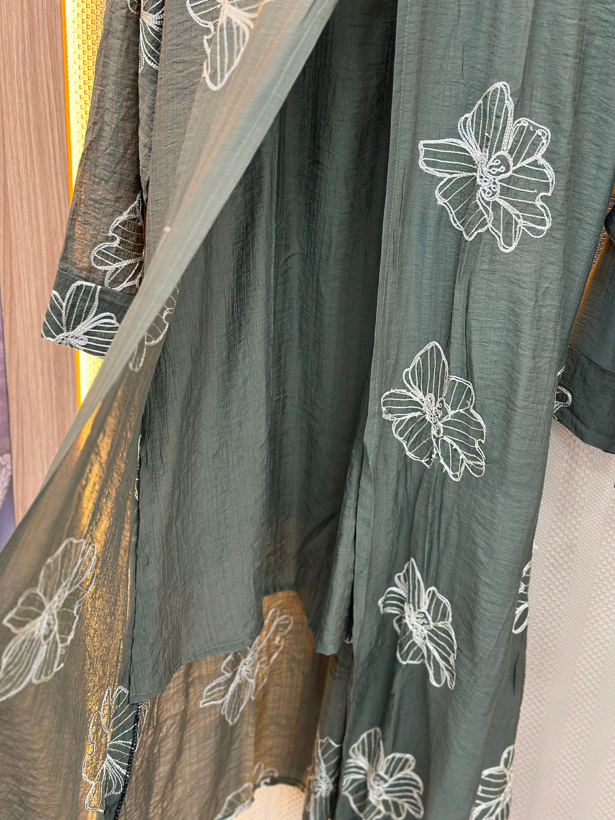 925 Modest Long Coord-Set -  Olive Green