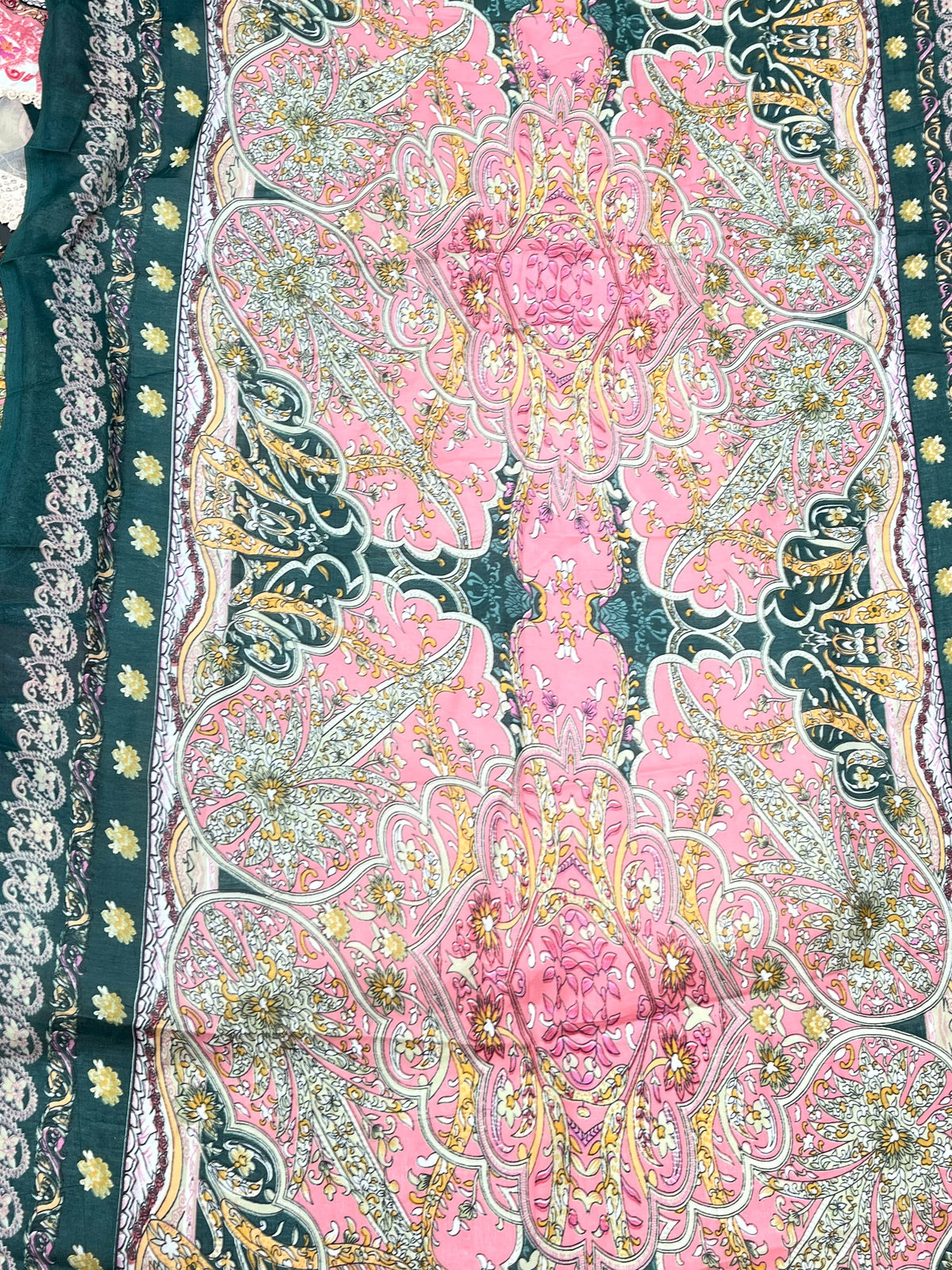 1449 Pakistani Embroidered Suit - Pista Green