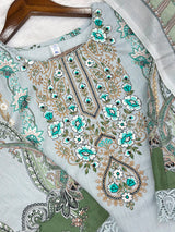 1054 Pakistani Embroidered Suit