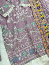 676 Pakistani Lawn Farshi Suit