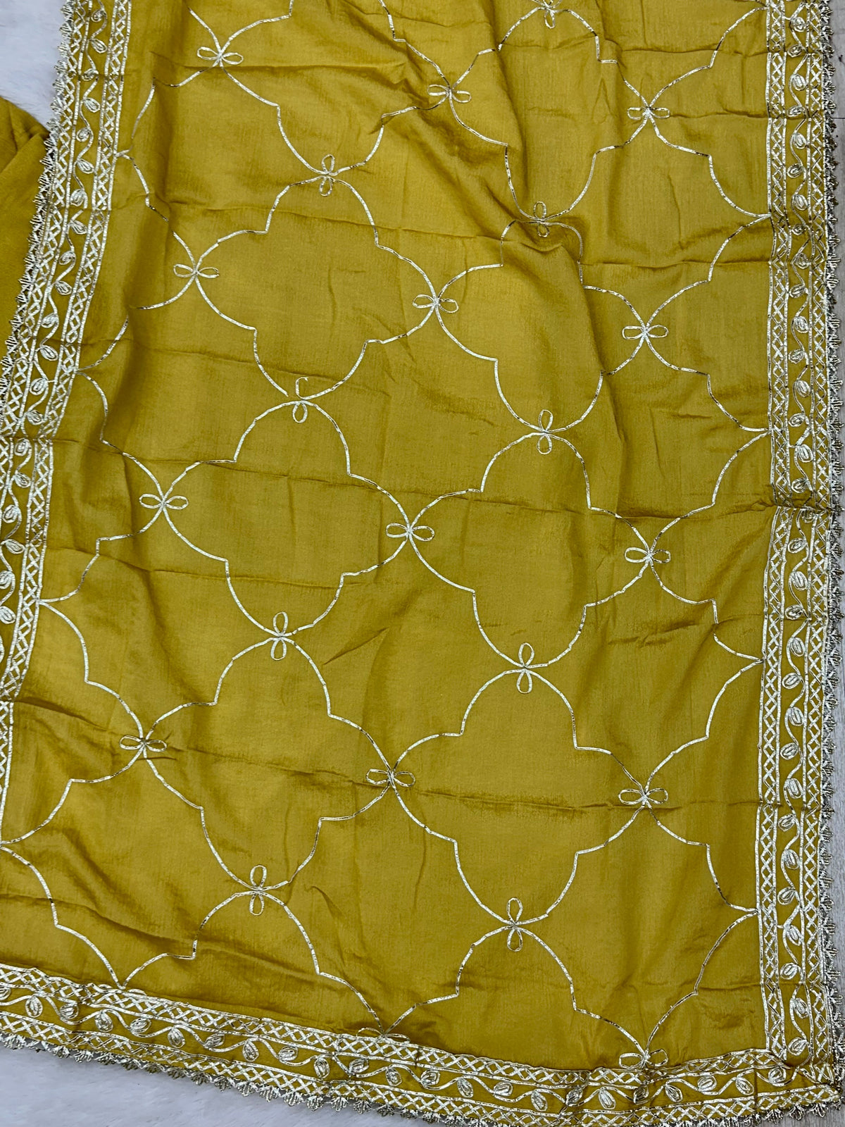 1435 Heavy Pakistani Partywear - Mustard Yellow