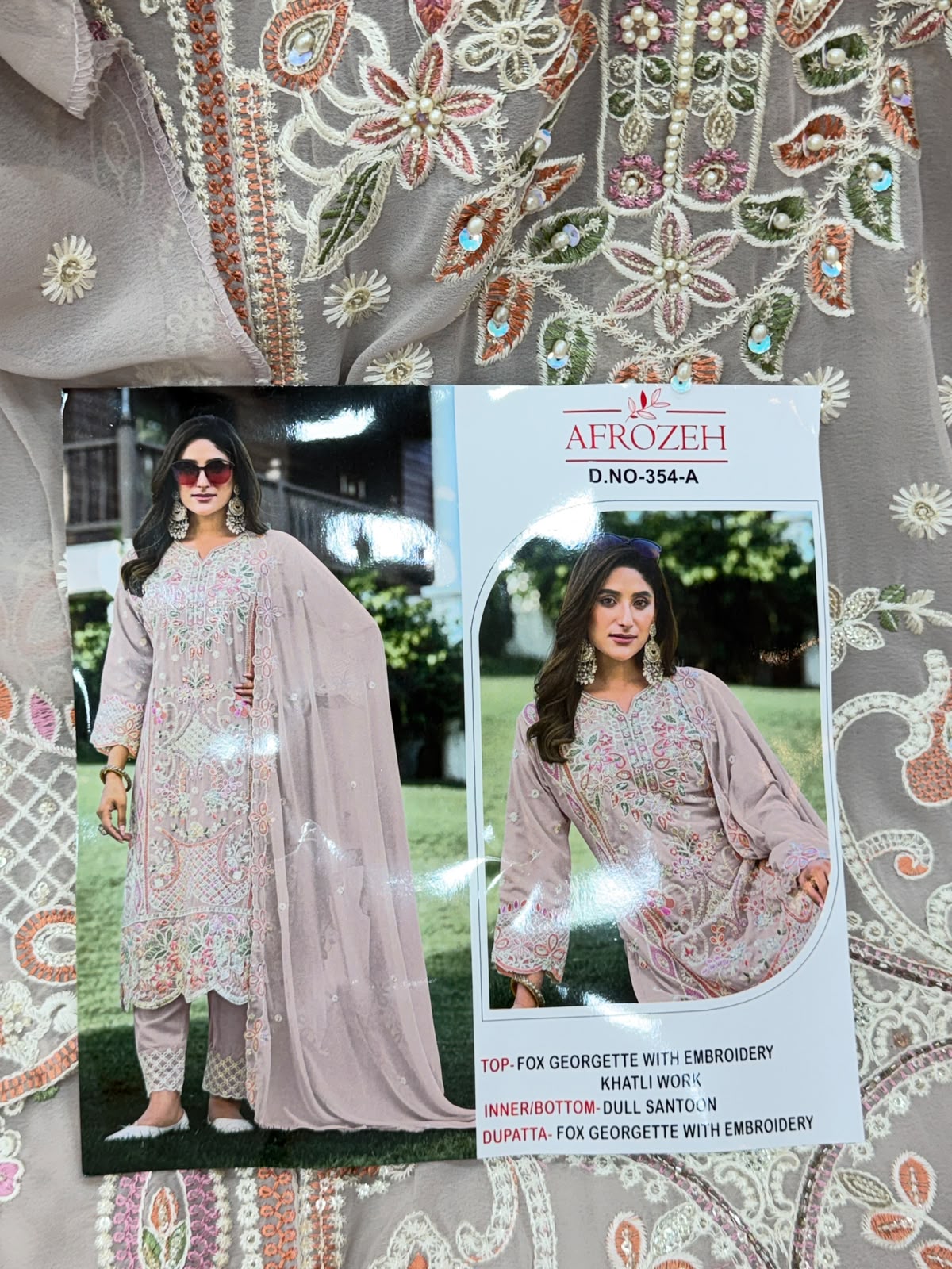 1440 Partywear Unstitched Partywear - Grey