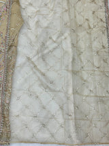 1434 Heavy Pakistani Partywear - Olive Green