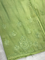 693 Lucknowi Palazzo Set - Pistachio Green