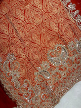1423 Banarasi Readymade Suit - Orange
