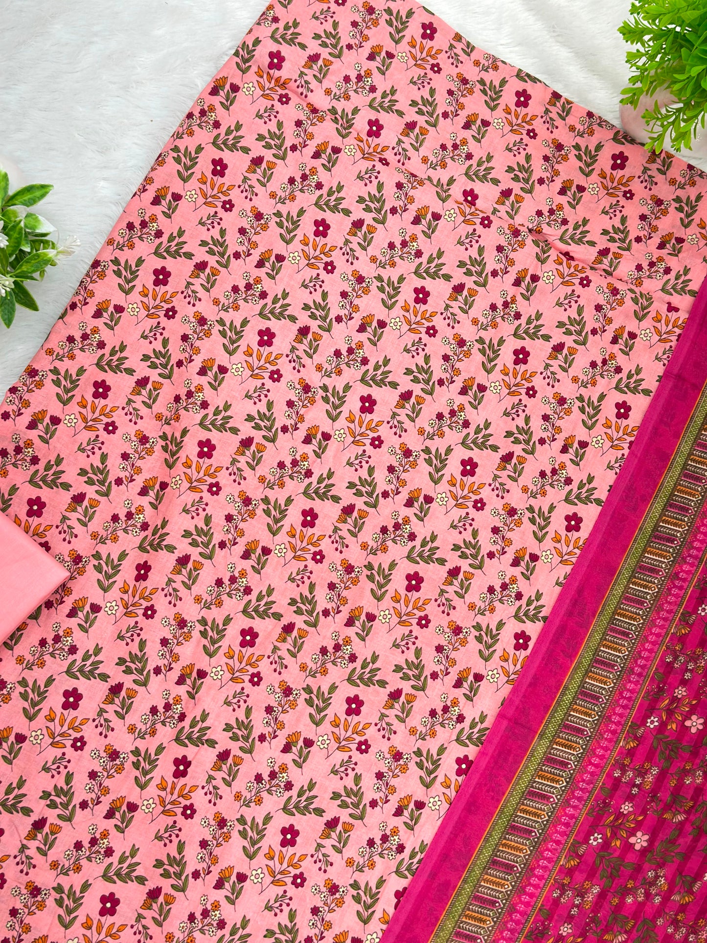 984 Unstitched Casual Lawn Suit
