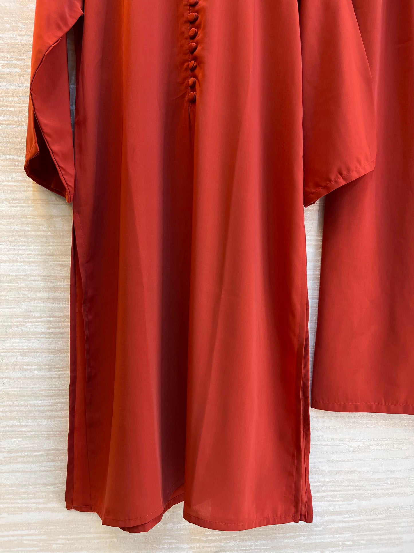 1062 Modest Mandarin Coord Set - Rusty Orange