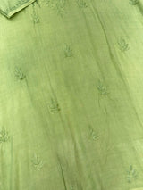 693 Lucknowi Palazzo Set - Pistachio Green