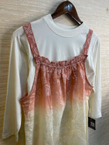 996 Floral Flare Coord Set - Dusty Rose