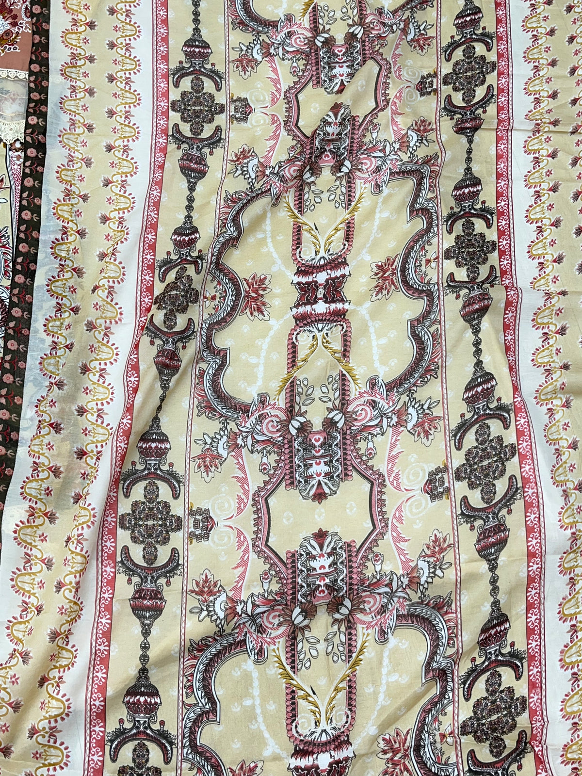 1449 Pakistani Embroidered Suit - Sand Beige