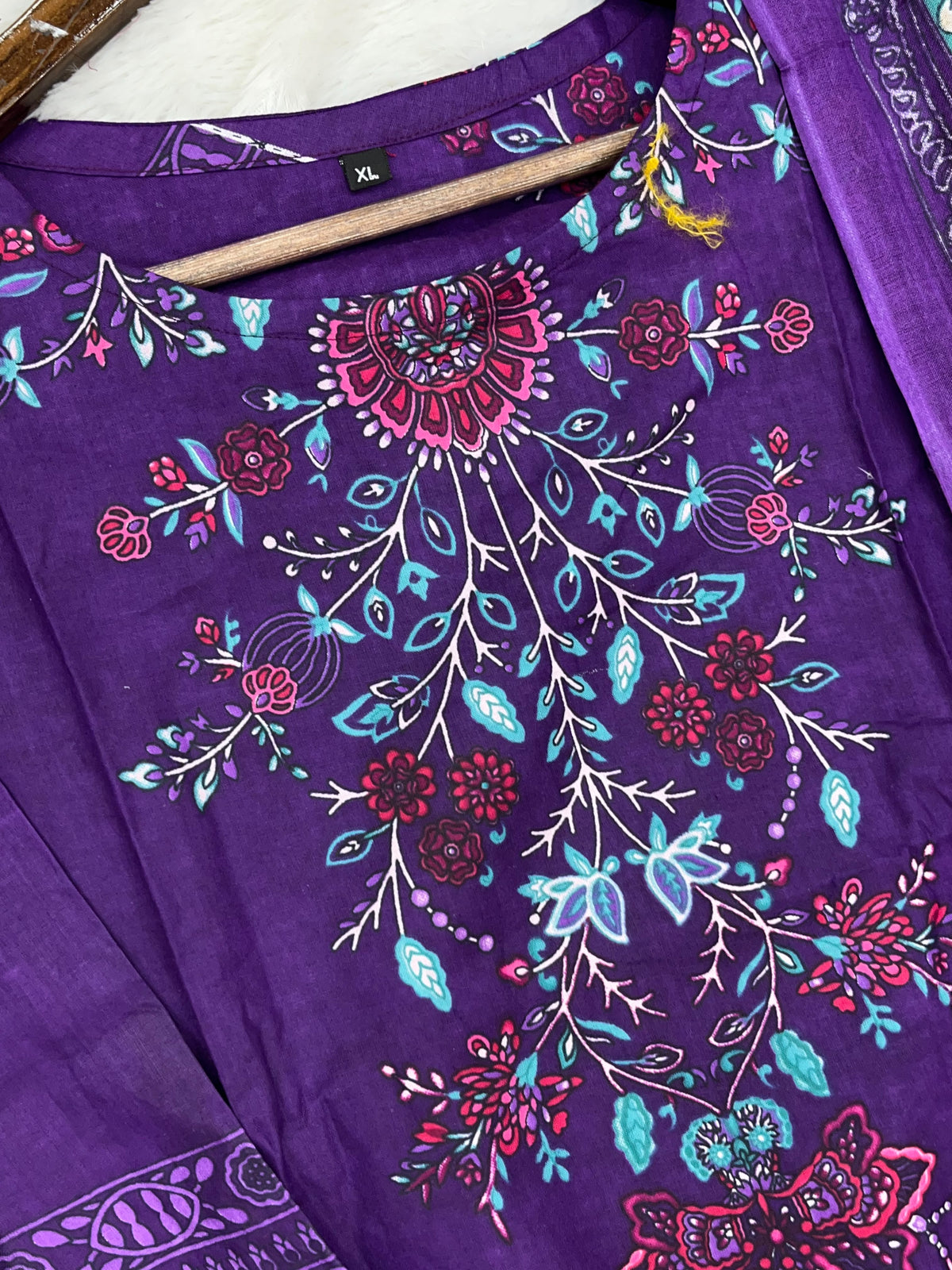 1451 Pakistani Embroidered Suit - Purple
