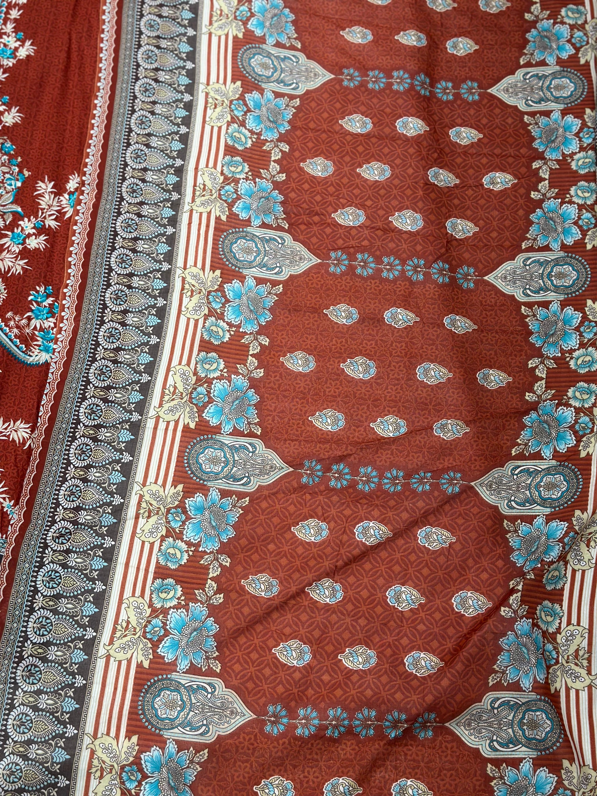 1008 Unstitched Casual Lawn Suit