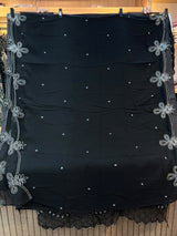 1488 Pakistani Unstitched Party Wear - Black