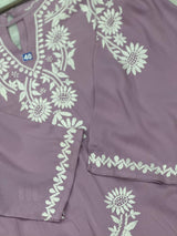 668 Lucknowi Palazzo Set - Lavender