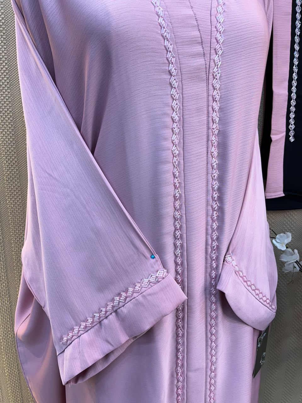 1121 The Premium Abaya - Pastel Pink
