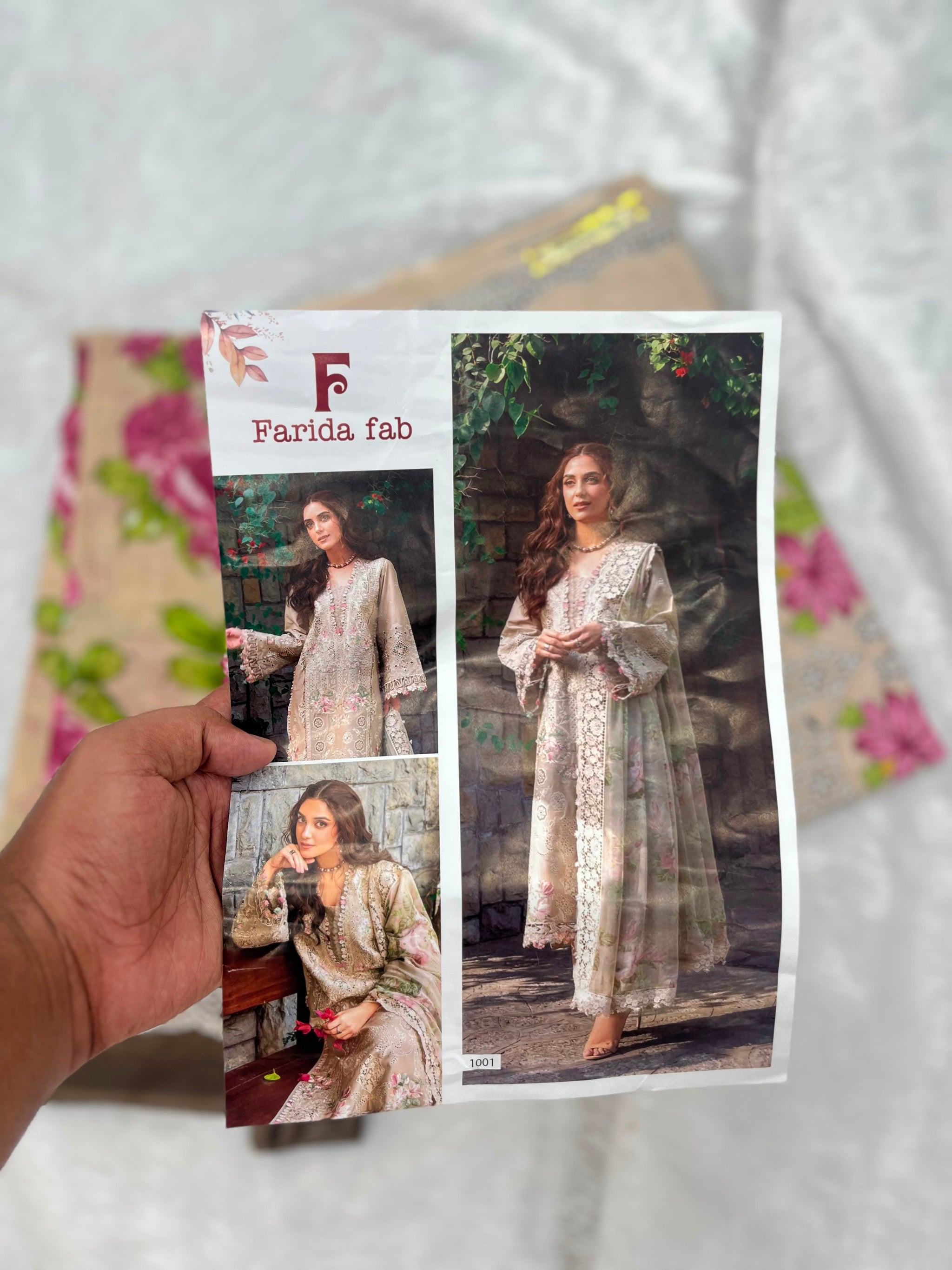 1043 Unstitched Casual Cotton Suit
