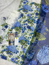 883 Unstitched OG Maria.B Mprints 3pc lawn suit