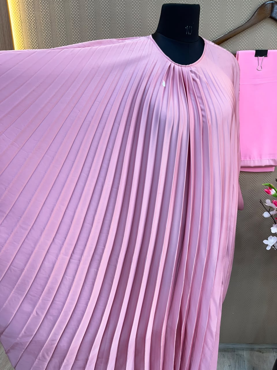 1132 The Premium Abaya - Pink