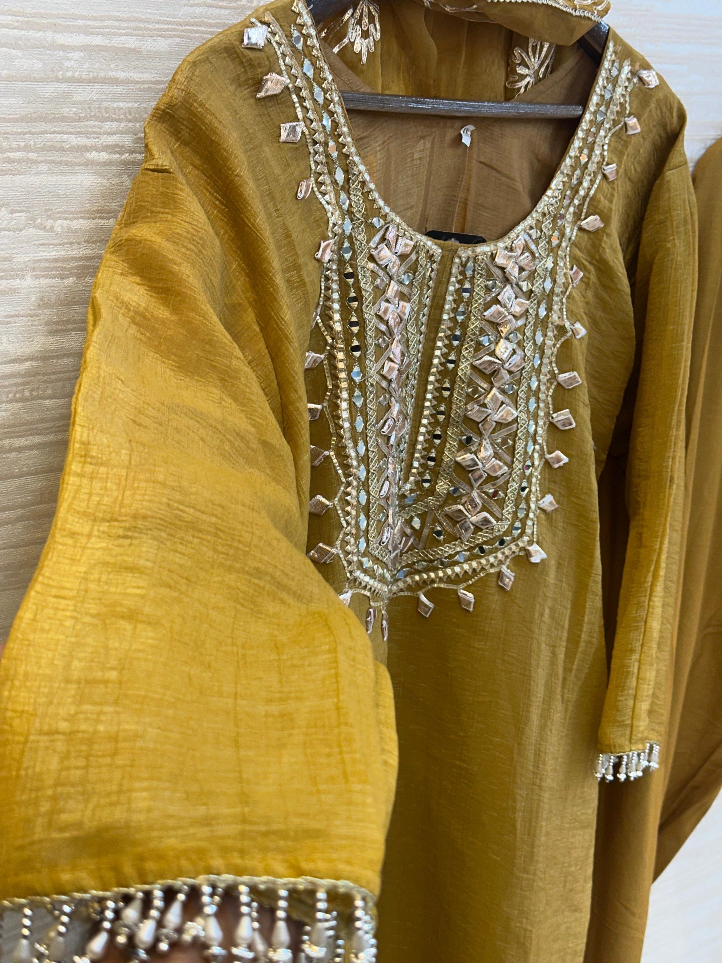 378 Regal Gota-Patti Georgette Ensemble