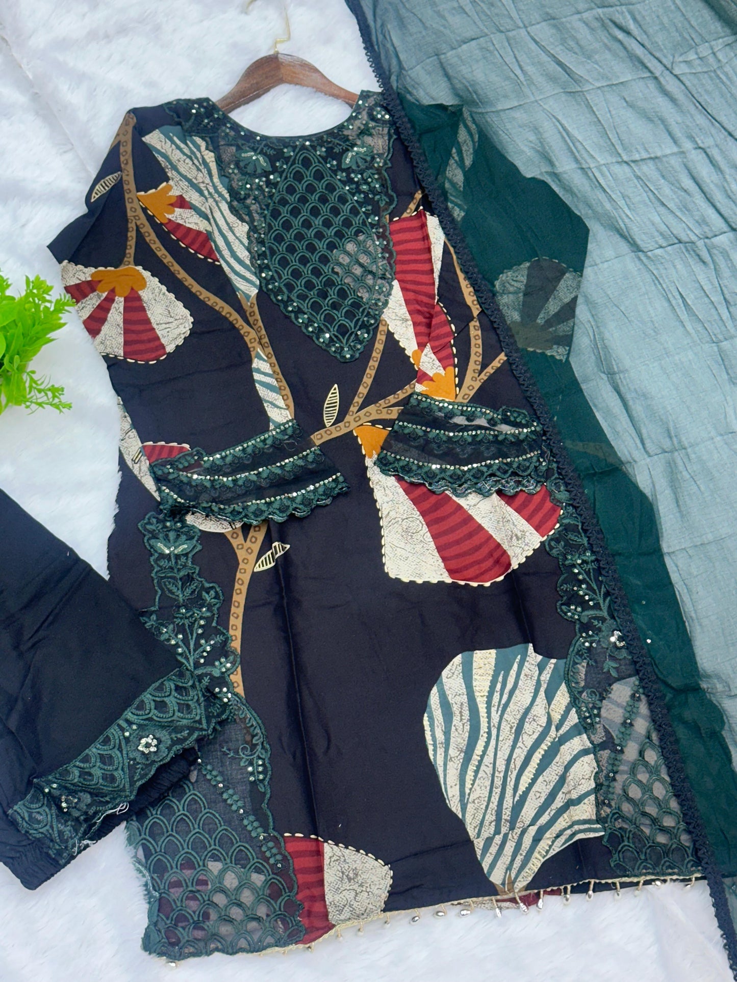 792 Readymade Pakistani Printed Coord-Set