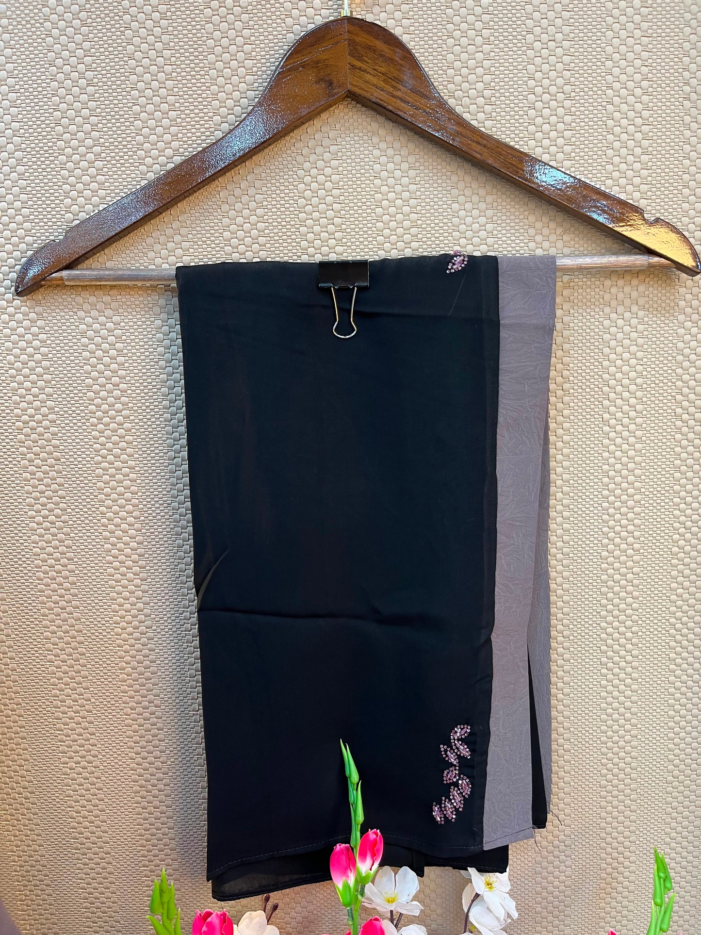 1117 The Premium Abaya - Mauve Gray
