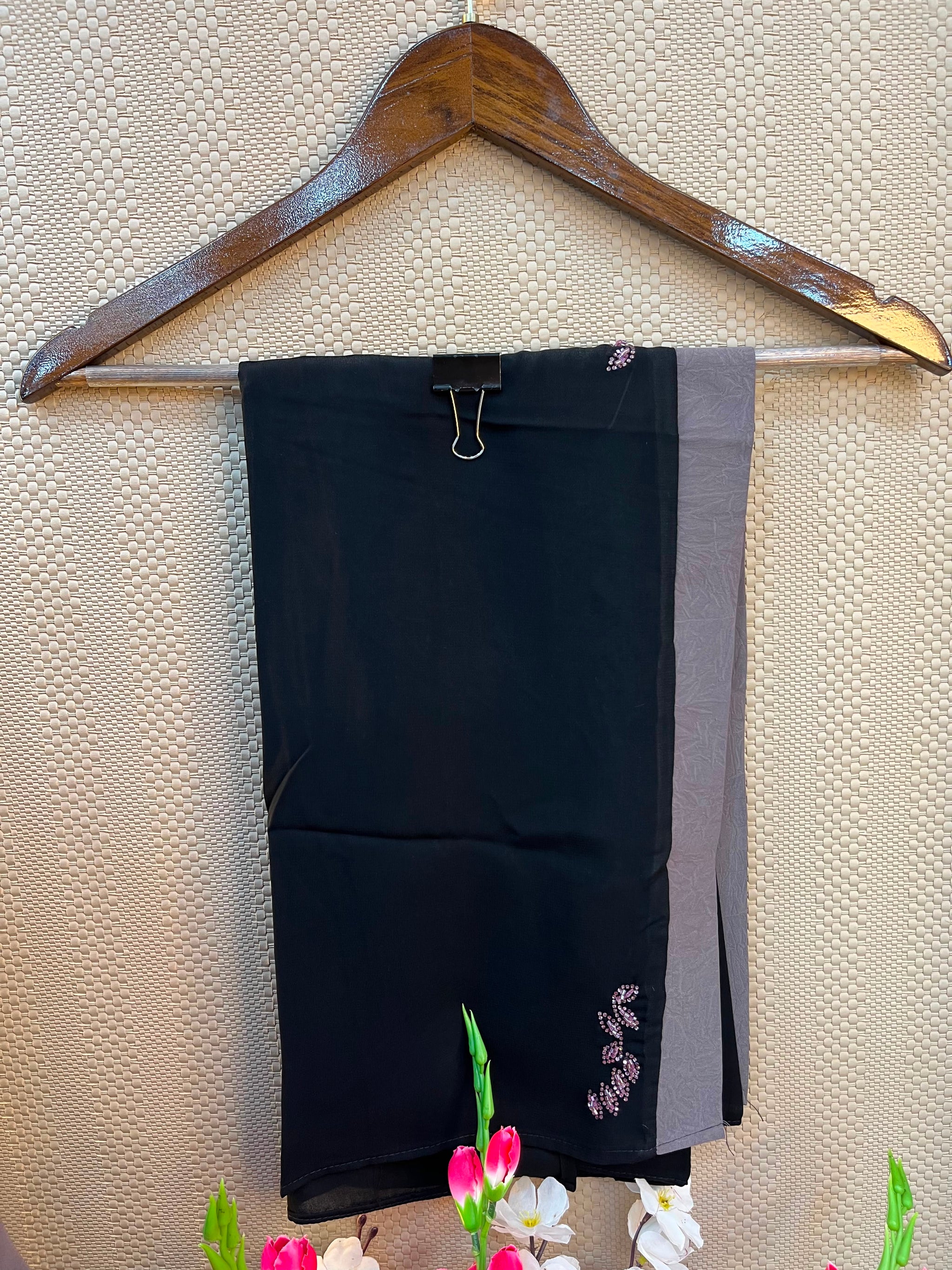 1117 The Premium Abaya - Mauve Gray