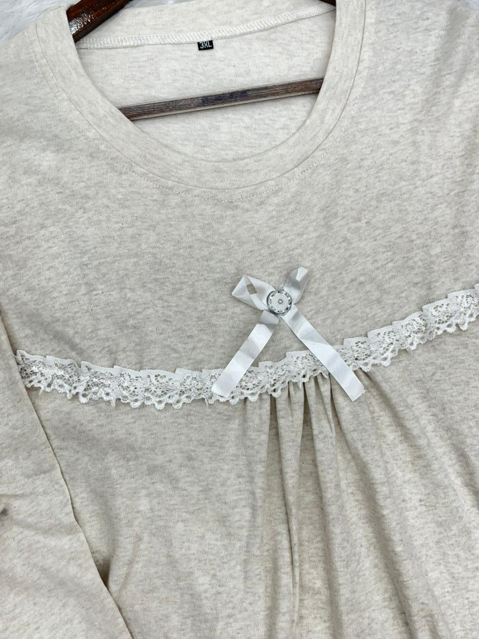 1344 Korean Bow Night Wear