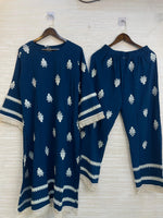 906 Modest Long Coord-Set - Teal Blue