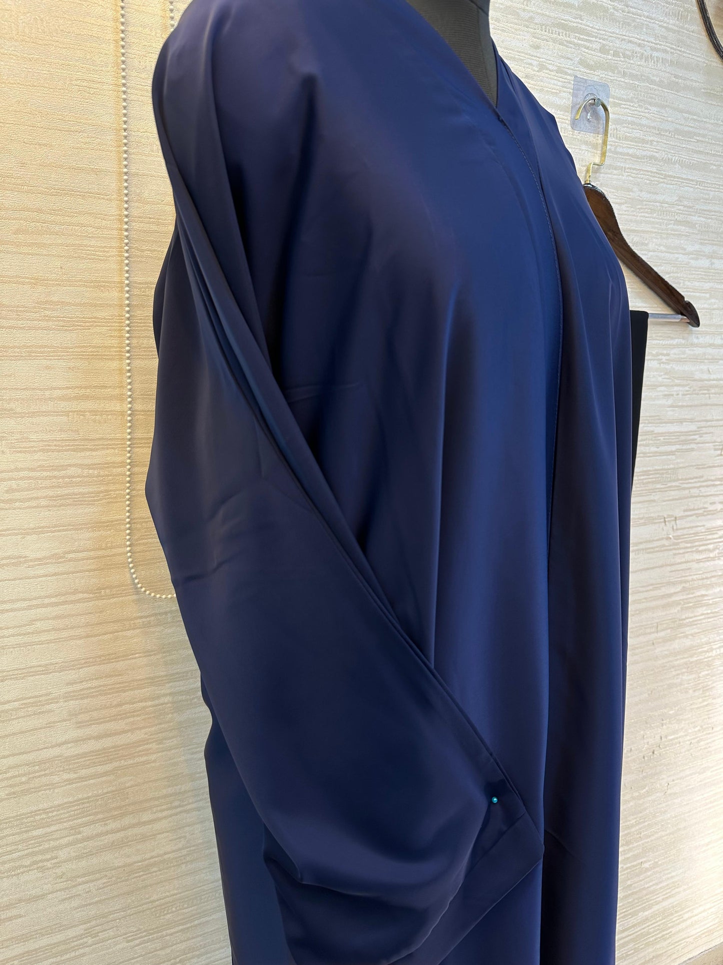 1112 The Premium Abaya - Navy Blue