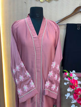 1128 The Premium Abaya -  Rose Mauve