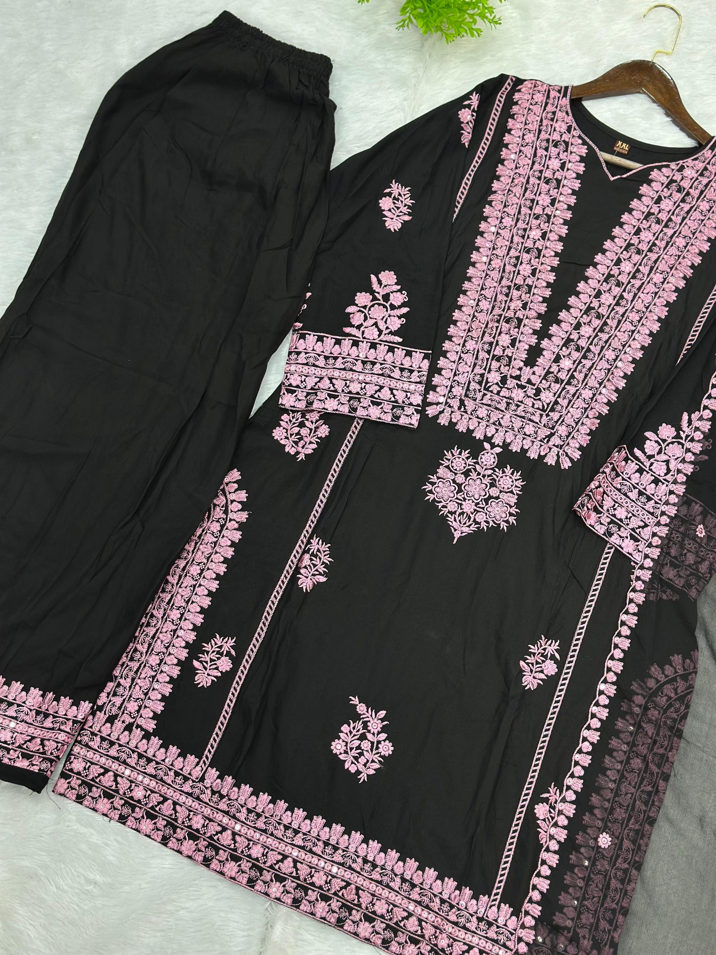 795 Readymade Pakistani Palazzo Coord-Set