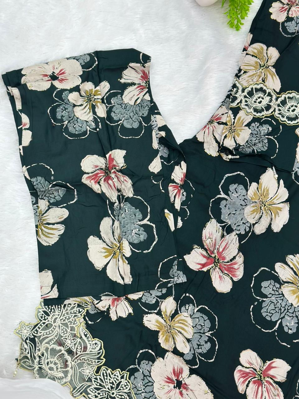 814 Readymade Pakistani Printed Coord-Set
