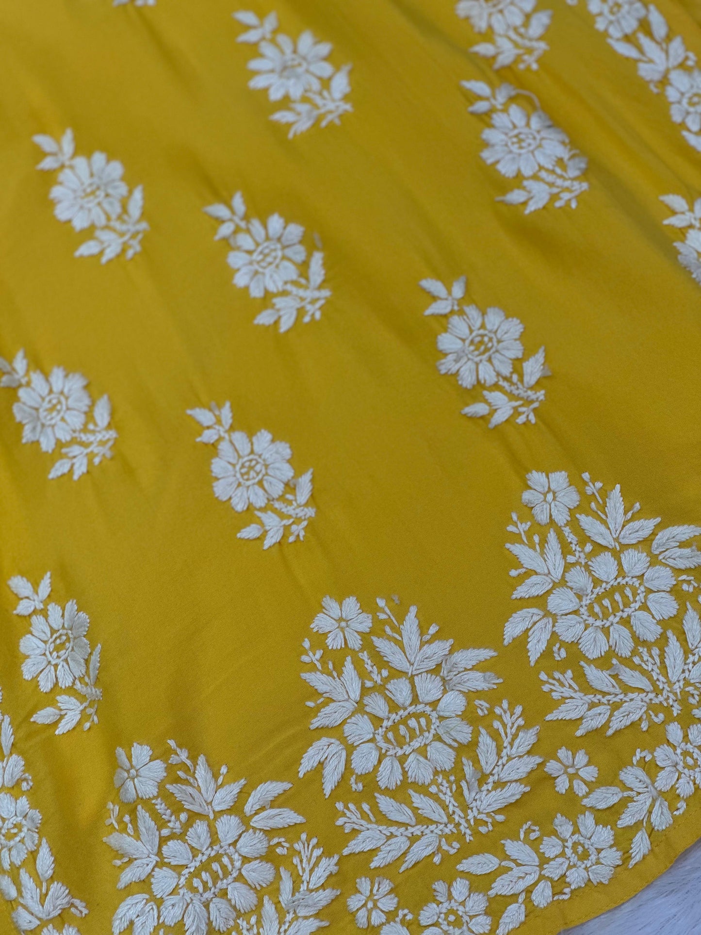 663 Lucknowi Palazzo Set -  Yellow