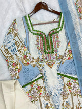 1289 Pakistani Embroidered Suit - Vandana Sobia Nazer
