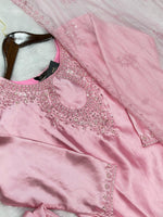 635 Mushk Farshi Set - Baby Pink