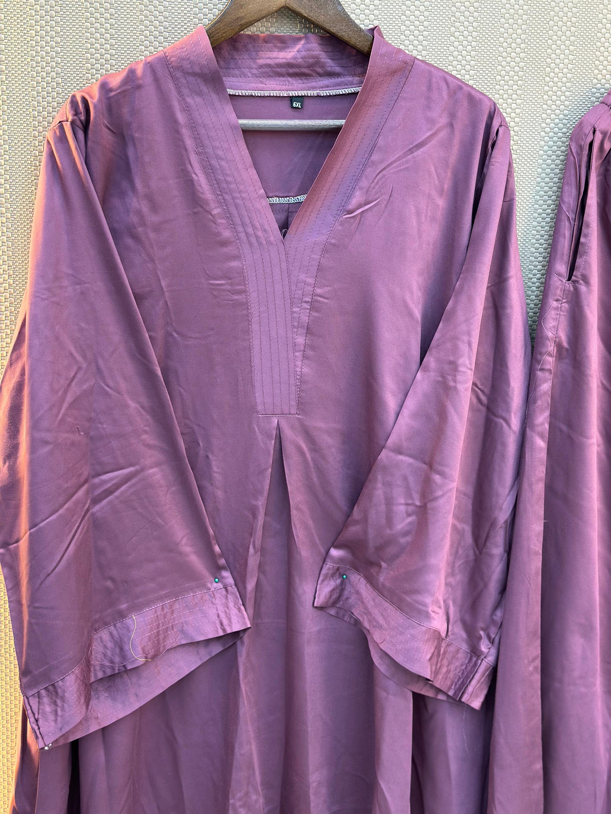 962 Modest Long Coord-Set - purple