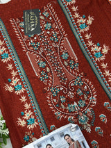 1008 Unstitched Casual Lawn Suit