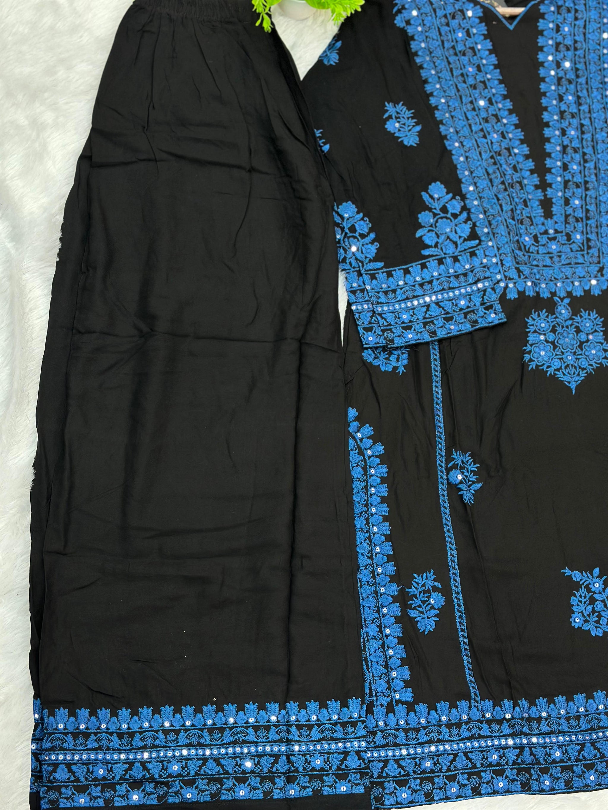 796 Readymade Pakistani Palazzo Coord-Set