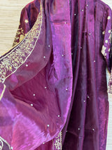 380 Imperial Gilded Tunic Sharara Set With Plazo Pant